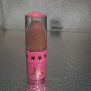 Jeffree Star Nude "Chirstmas Cookie" Brown Matte Lipstick in Pink Star Tube